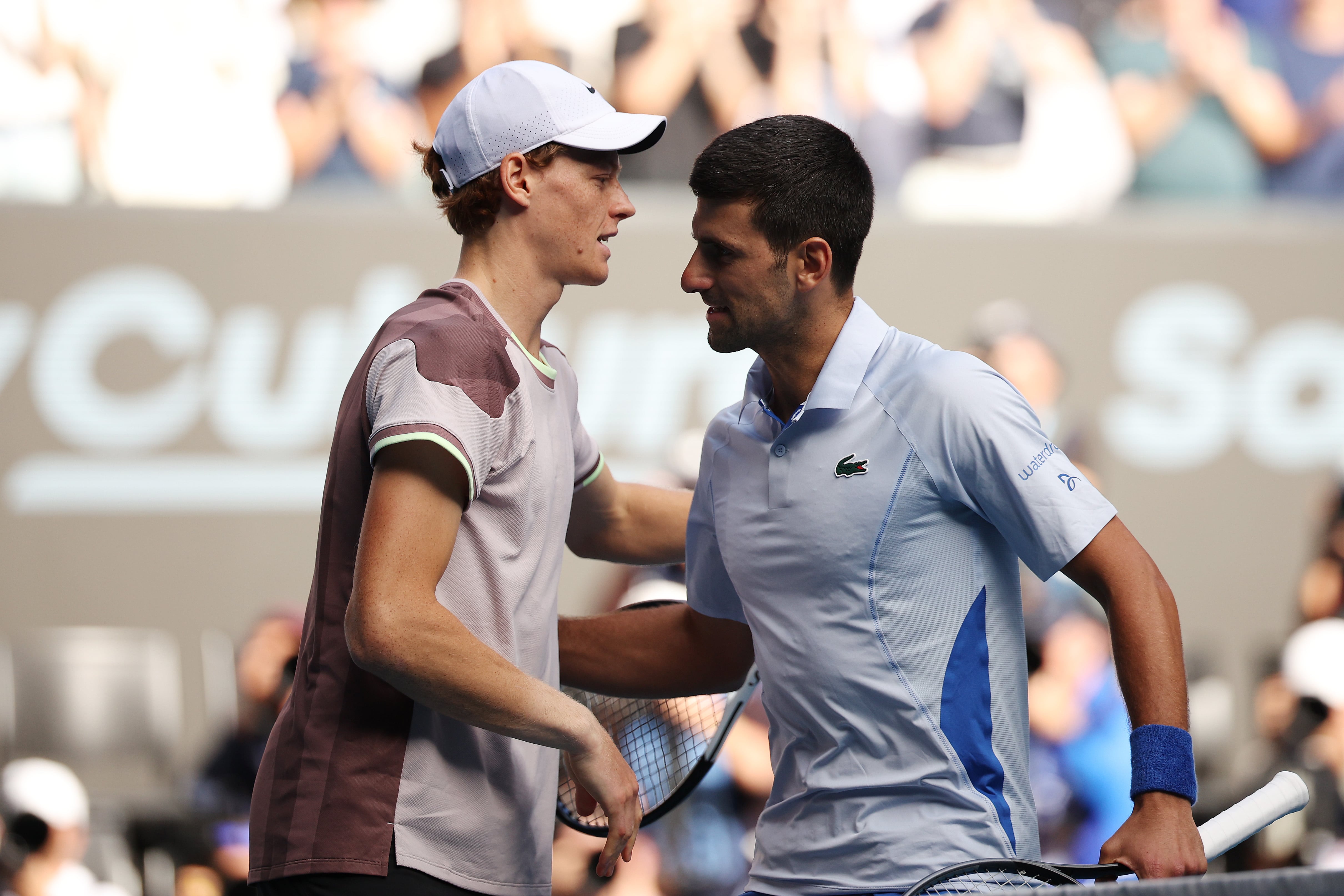 Sinner y Djokovic.