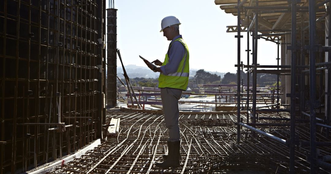 Imagen de archivo de la construcción de un edificio