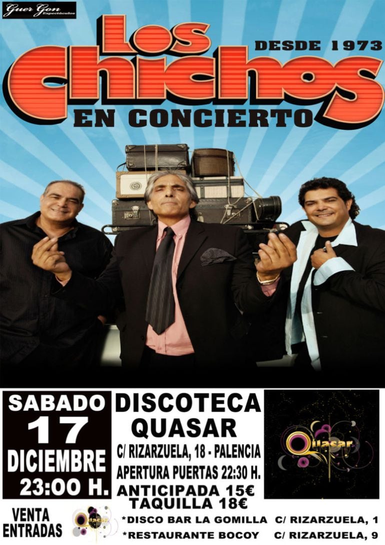 Cartel anunciador del concierto de Los Chichos