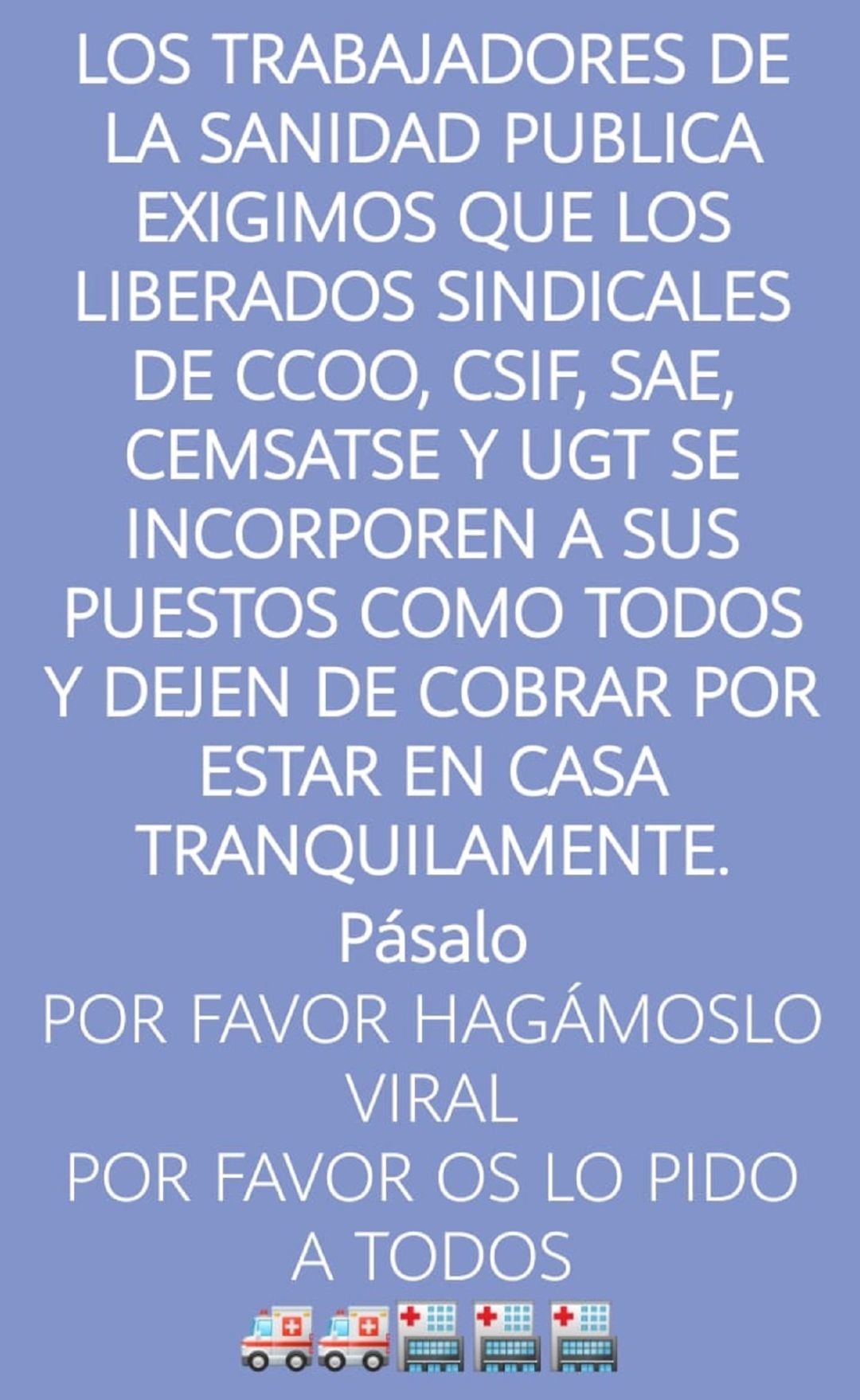 El texto se ha hecho viral durante los últimos días