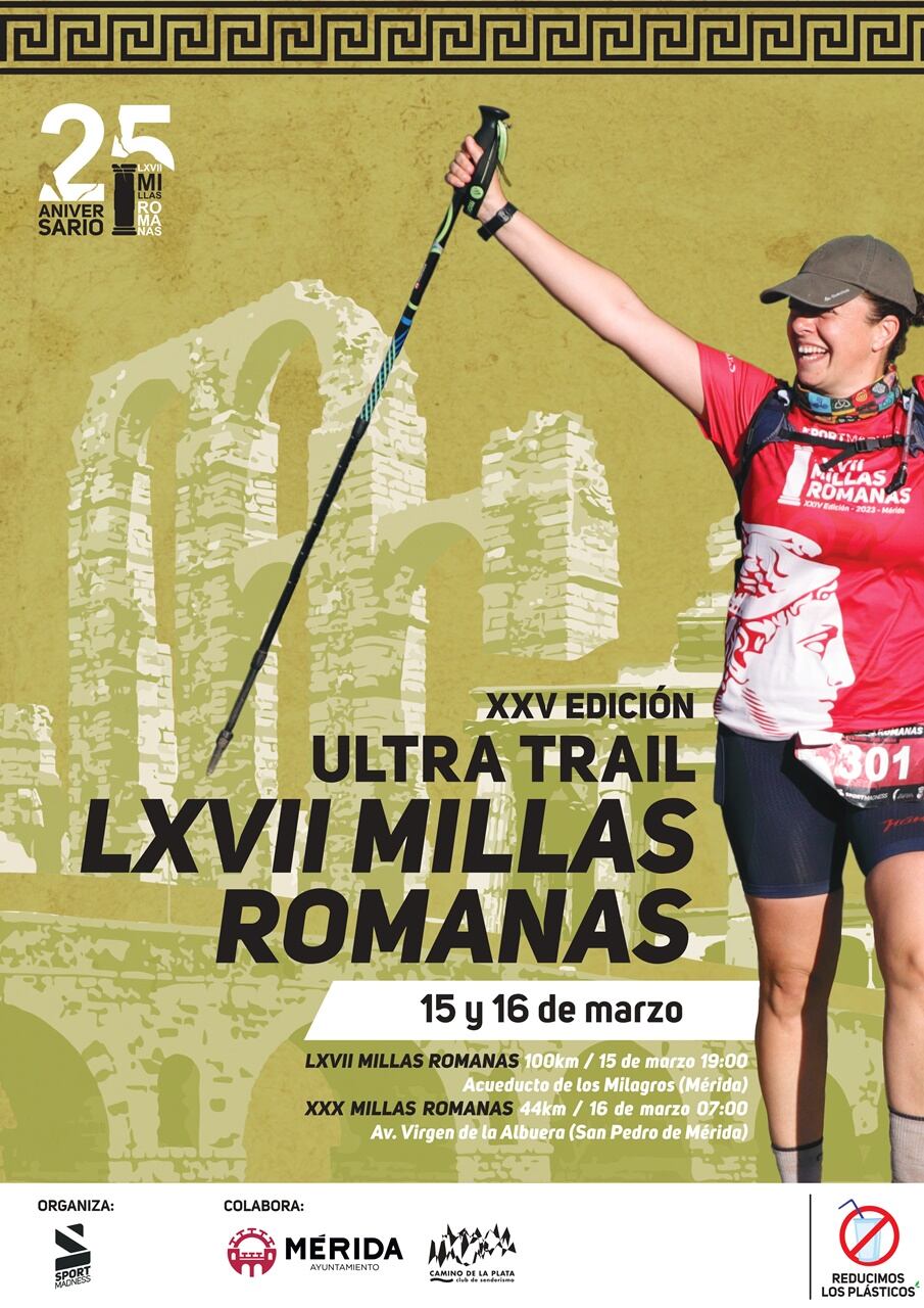 Cartel Millas Romanas Mérida