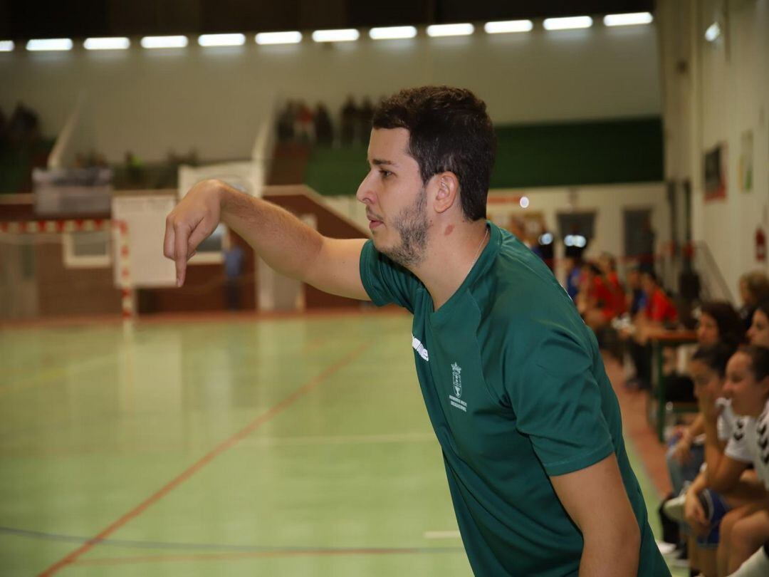 David Betancort en uno de los partidos de la temporada 2019-2020.