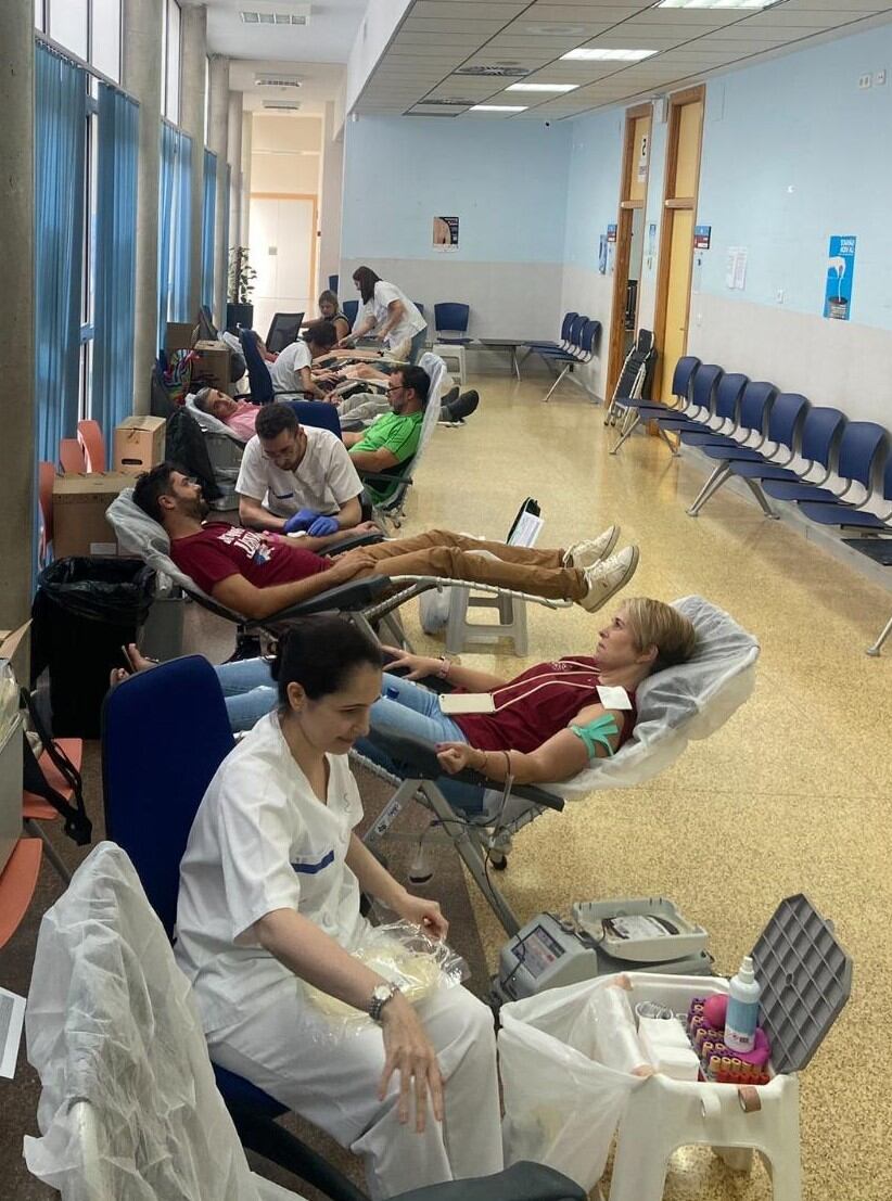 Donantes de sangre en una foto reciente