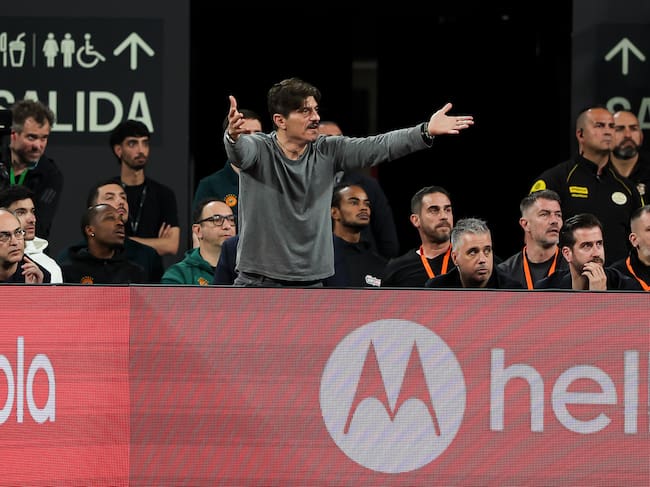 Dimitris Giannakopoulos, en el Roig Arena. (Irina R. Hipolito/Europa Press via Getty Images)