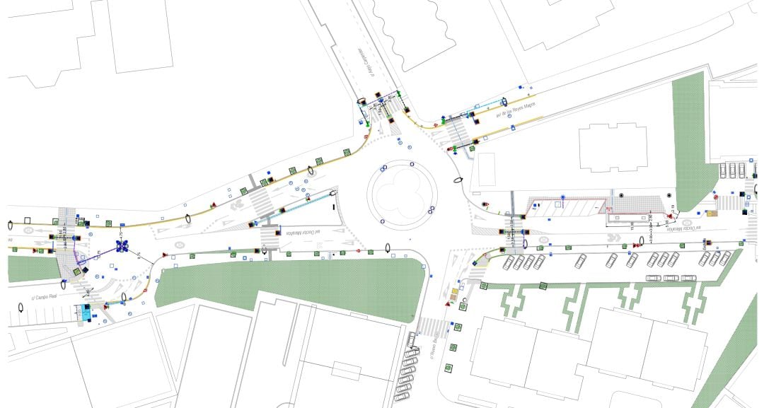 Plano de las obras en la Avenida Doctor Marañón