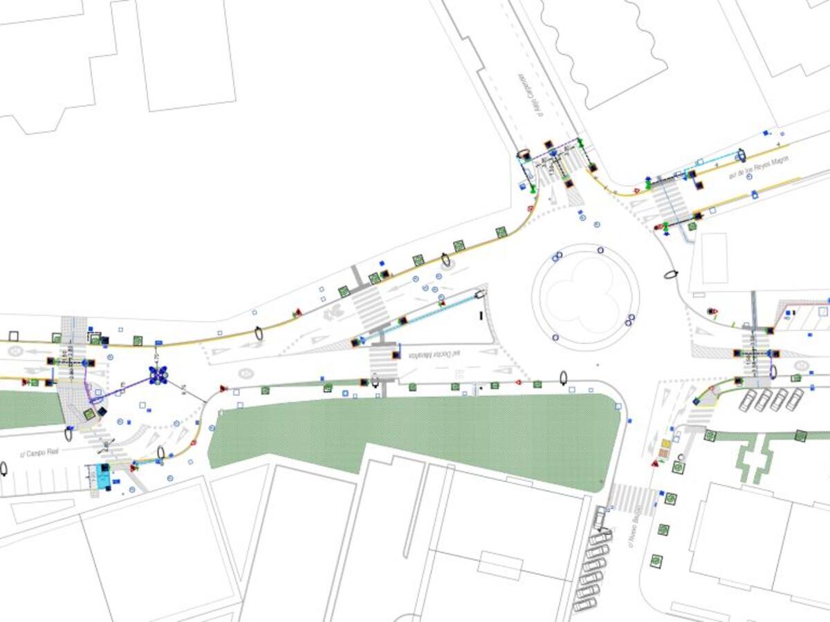 Nueva rotonda y renovación en Alcalá de Henares de la Avenida Doctor Marañón