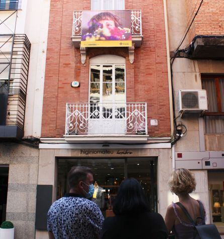 Obra de PhotoEspaña en los balcones de Castelló