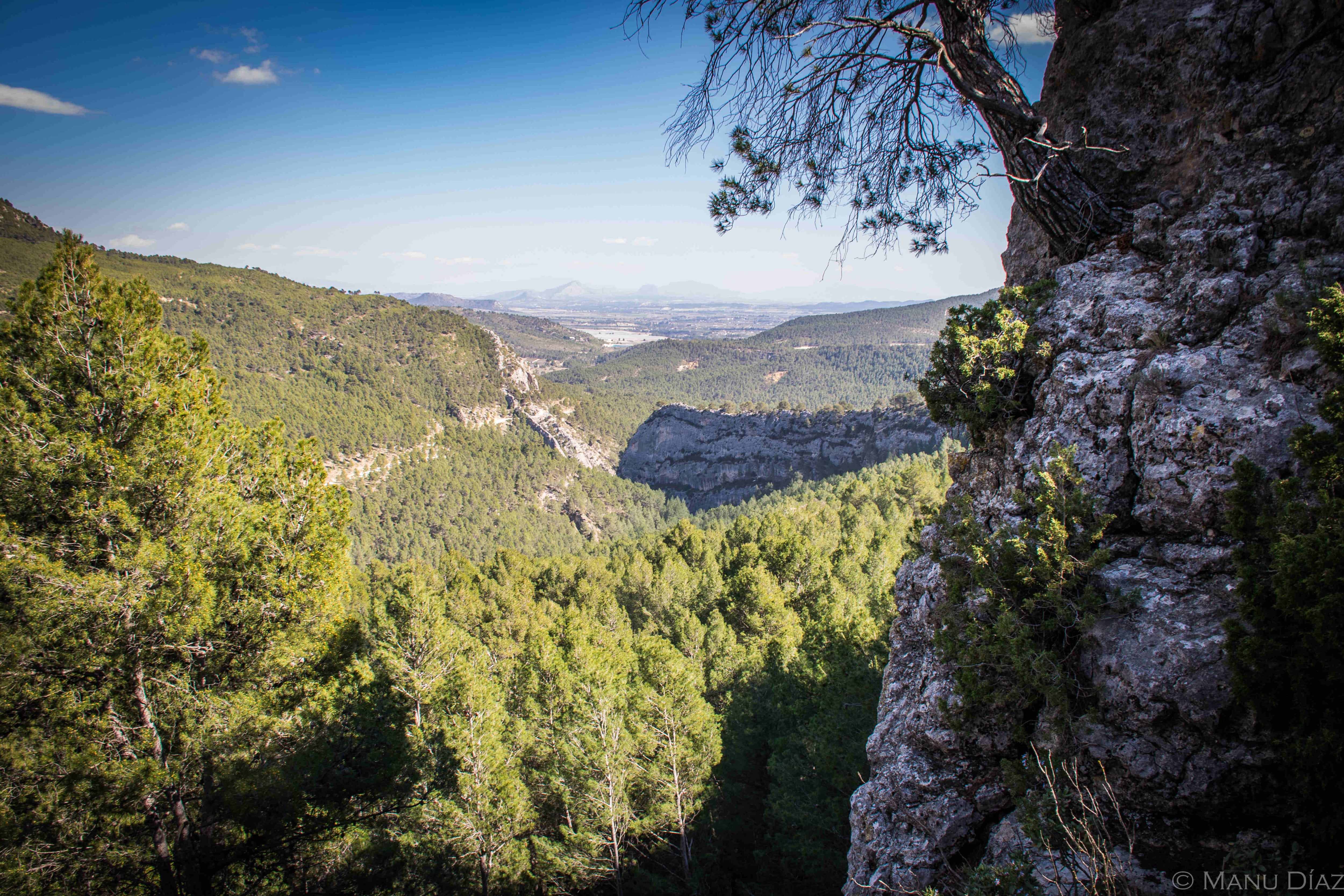 Panorámica del barranco de Hondares en la sierra de Moratalla