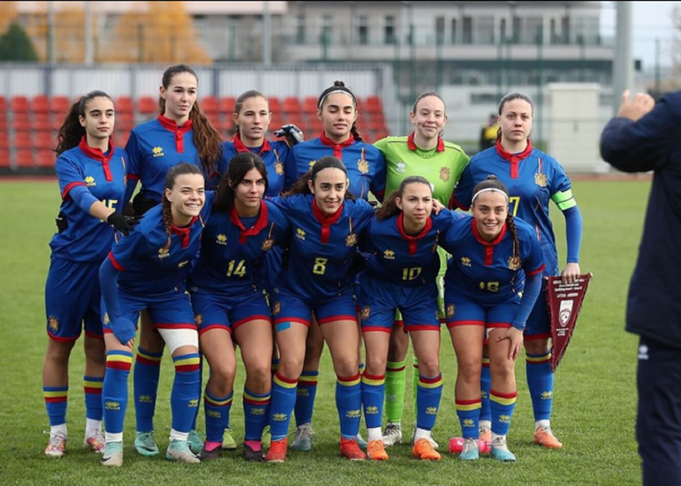 La selecció sub17 femenina al preeuropeu de Sèrbia del novembre.