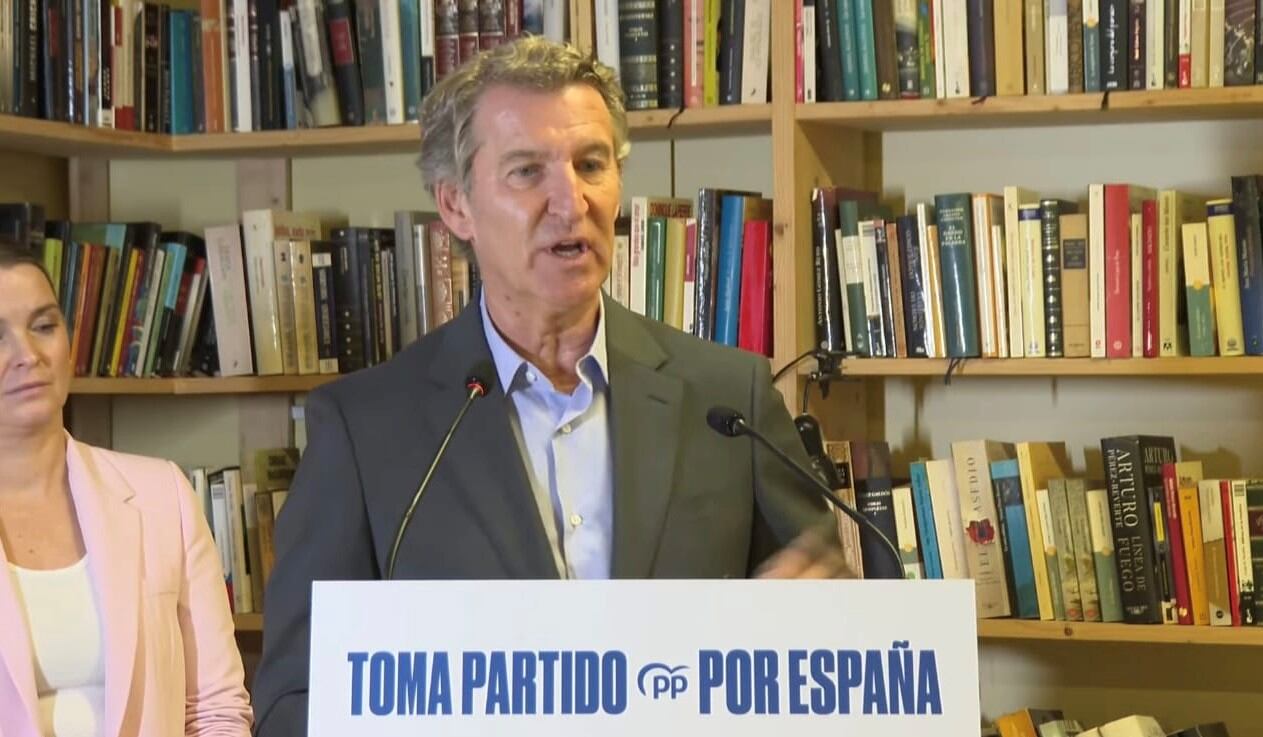 Feijóo durante su intervención en Formentera