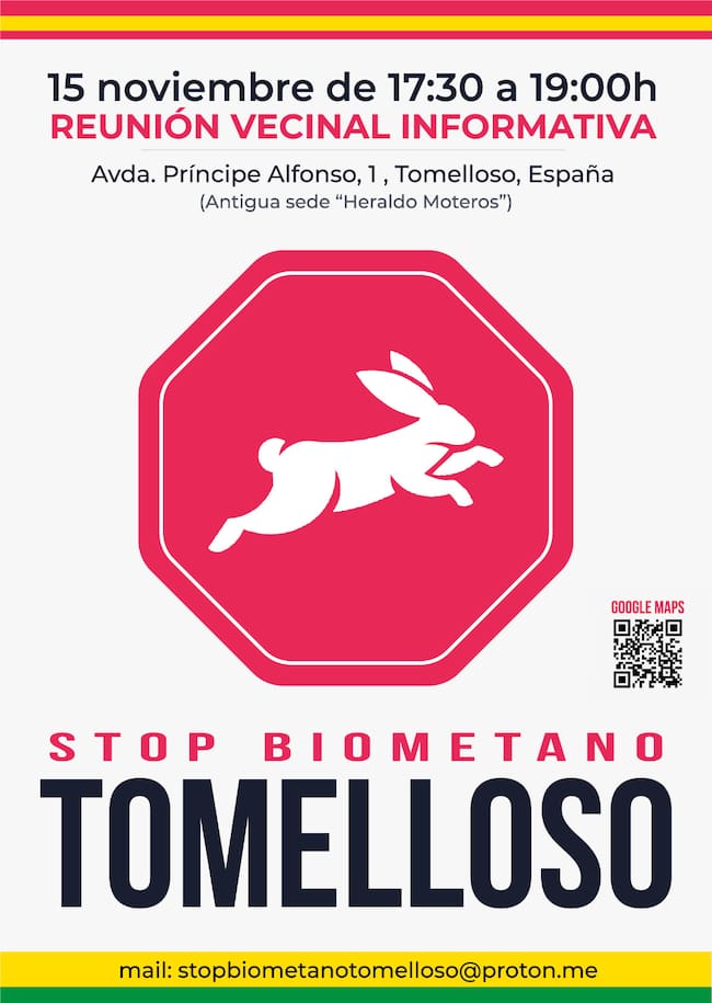 Reunión vecina informativa contra la planta de biometano de Tomelloso