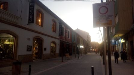 Tramo de la calle La Mar, entre Carlos Sentí y Diana, exclusivamente peatonal.