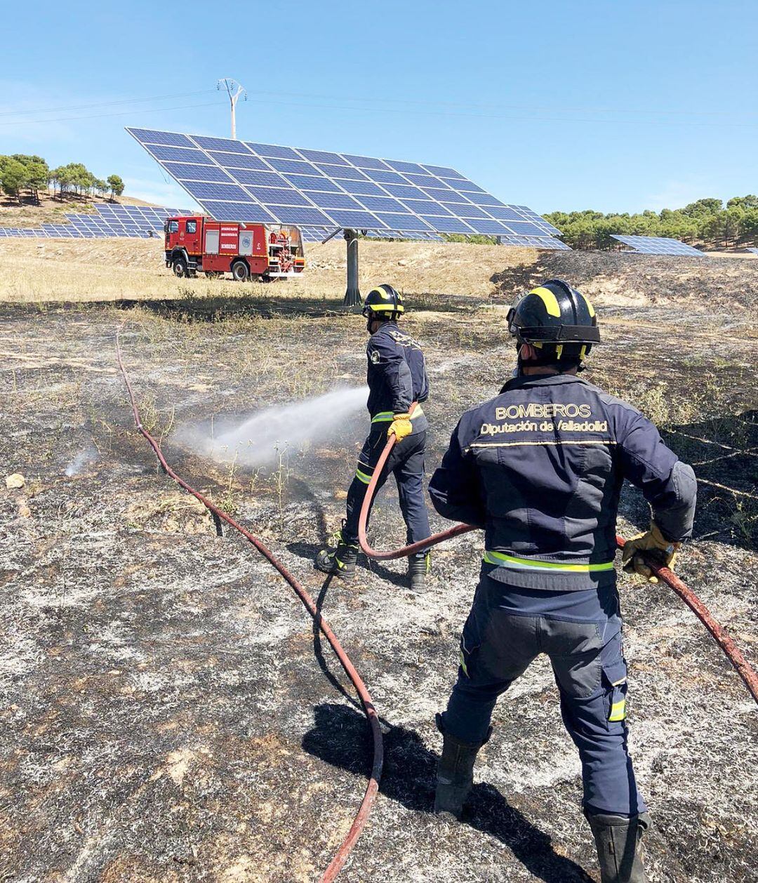 Bomberos de la Diputación sofocan un incendio