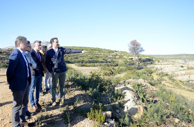 Visita a los trabajos de restauración llevados a cabo en la Granadella.