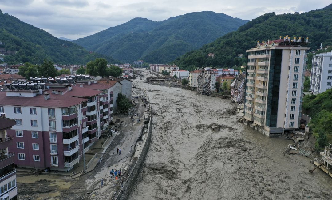 Las fuertes lluvias dejan terribles inundaciones en Turquía.