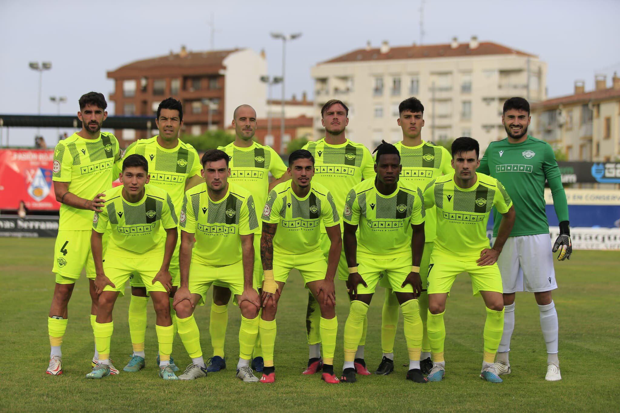 Once inicial del Intercity en el estadio de La Planilla. Foto: Calahorra