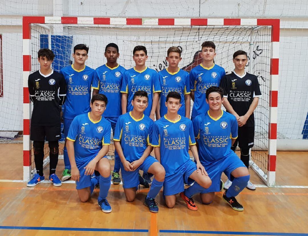 Equipo cadete del CFS Dianense.