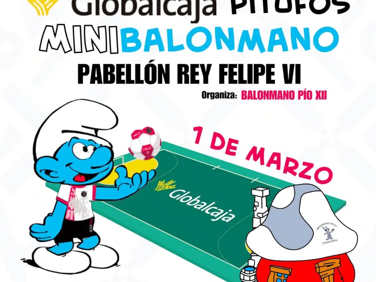Arranca en Ciudad Real el Circuito Pitufos Globalcaja de balonmano con más de doscientos cincuenta niños