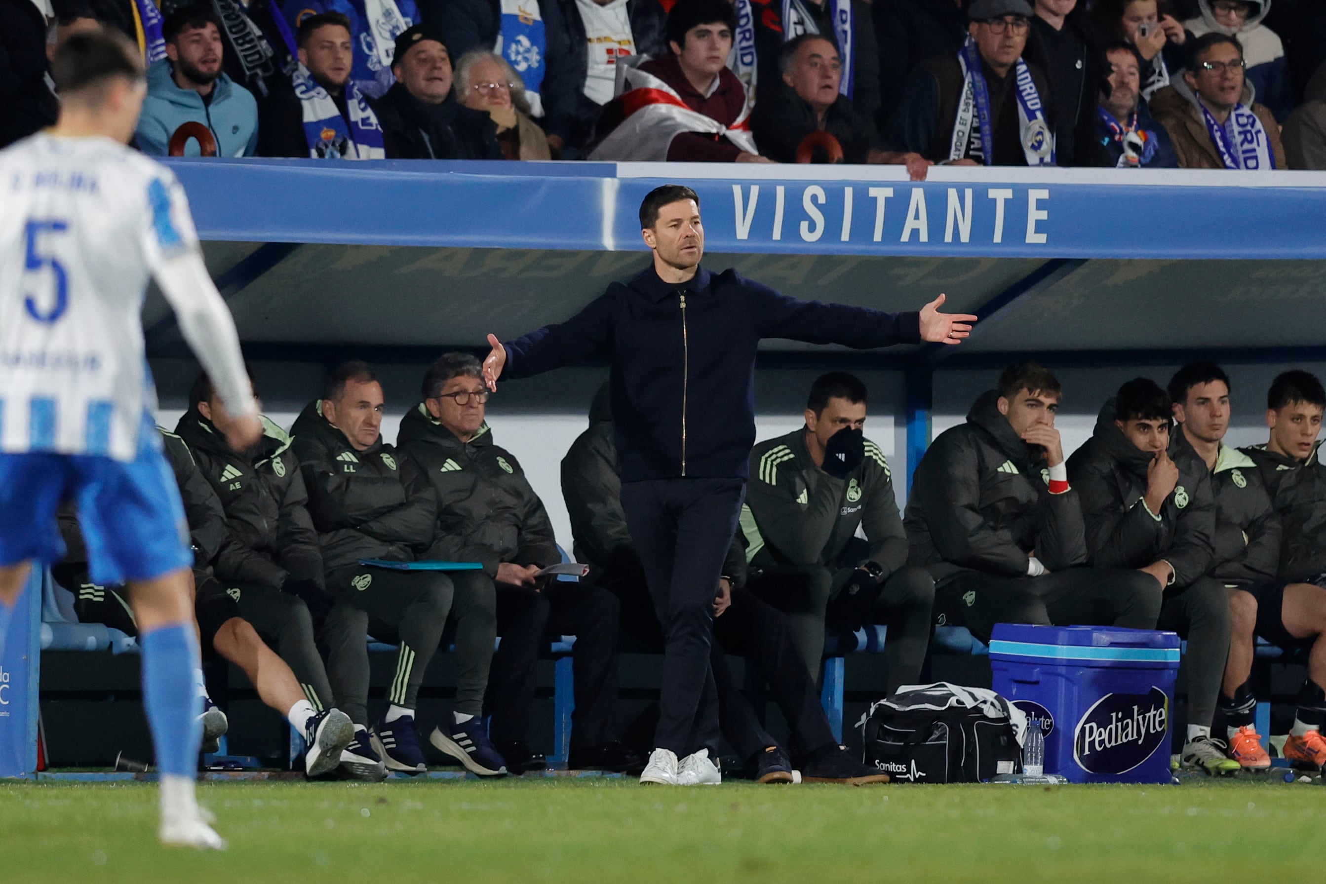 Xabi Alonso, durante el partido de Copa del Rey contra el Talavera CF