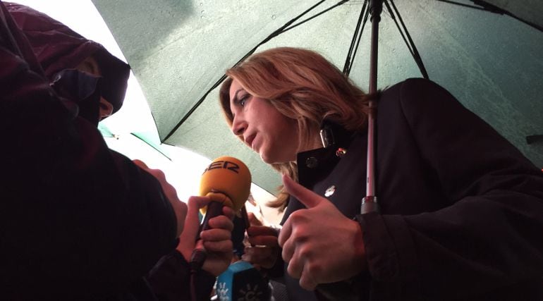 Susana Díaz en directo para Radio Algeciras.