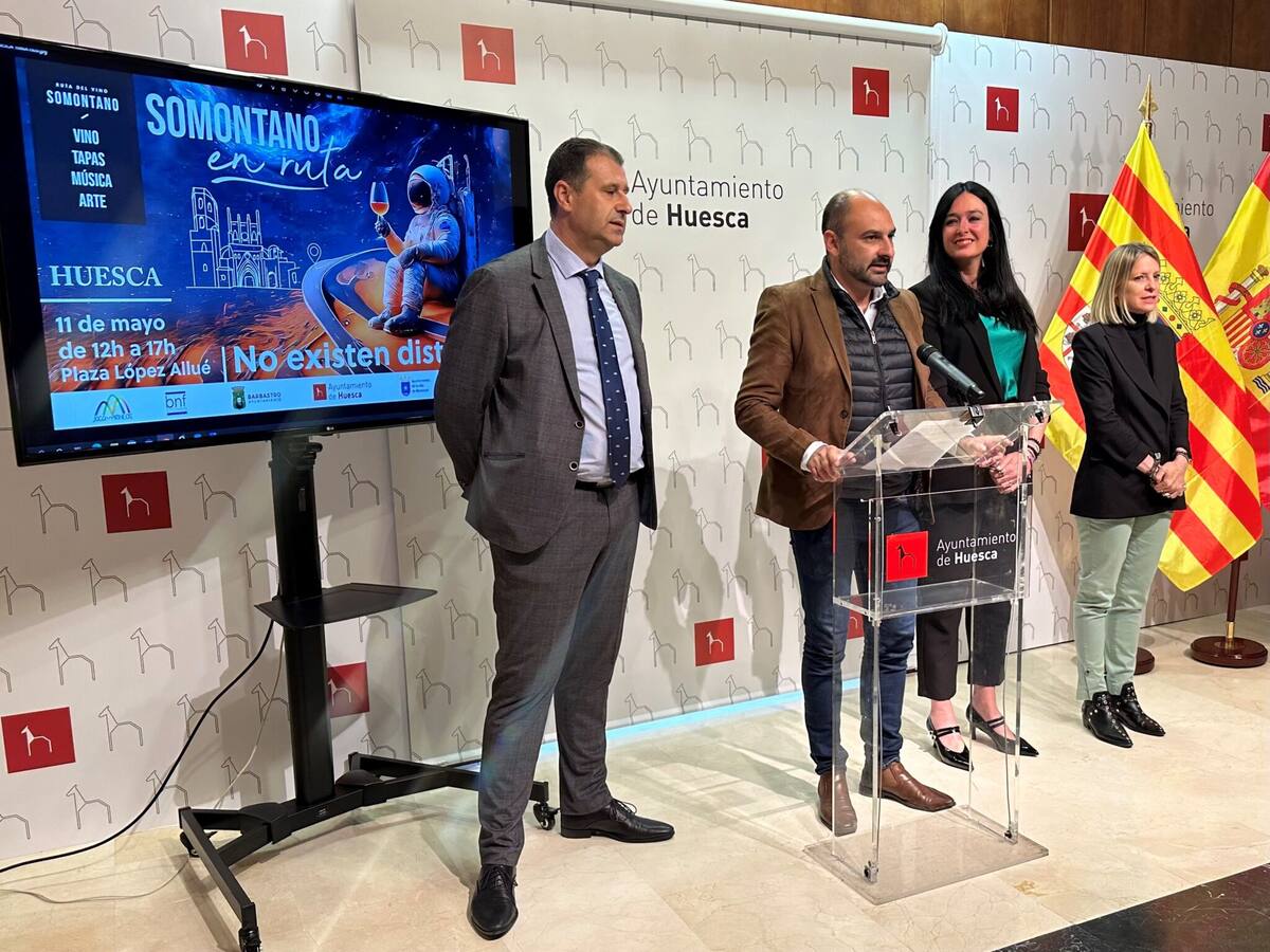 La Ruta del Vino Somontano llega a Huesca este sábado 11 de mayo