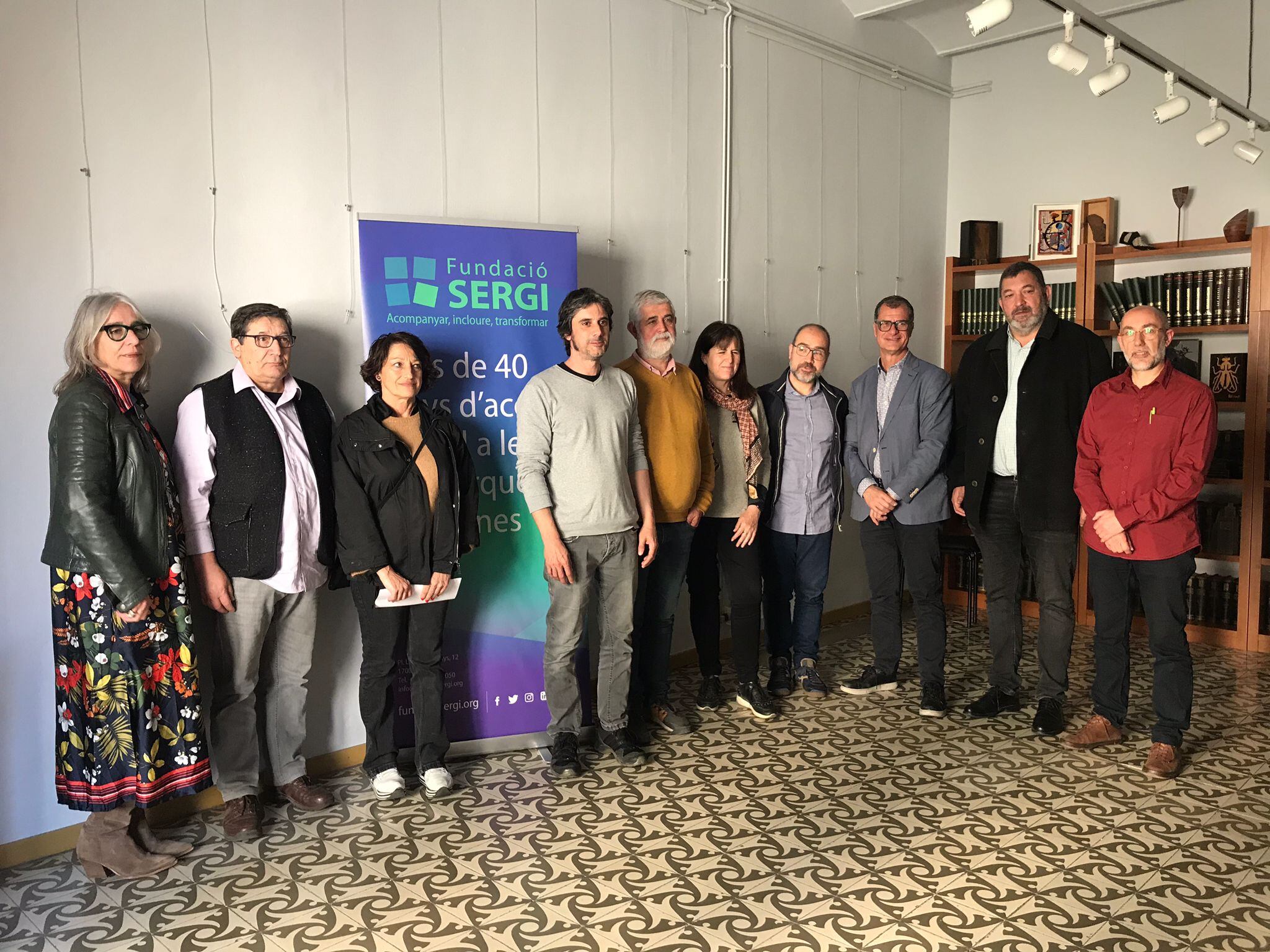 Representants dels agents que col·laboren al projecte "ReHabitem"