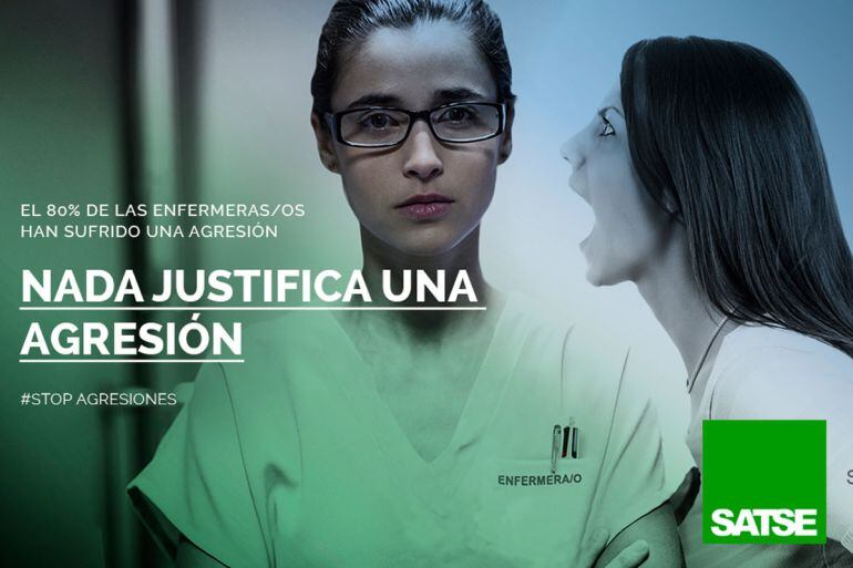Cartel contra las agresiones a los profesionales de la sanidad