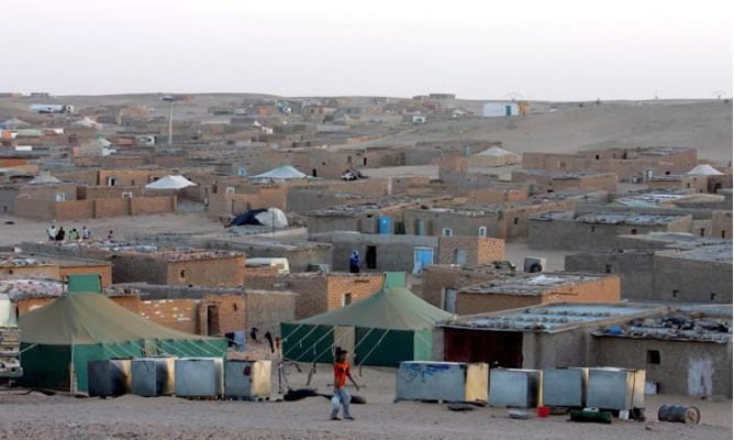 Campo de refugiados saharauis en Tinduf, al suroeste del desierto de Argelia