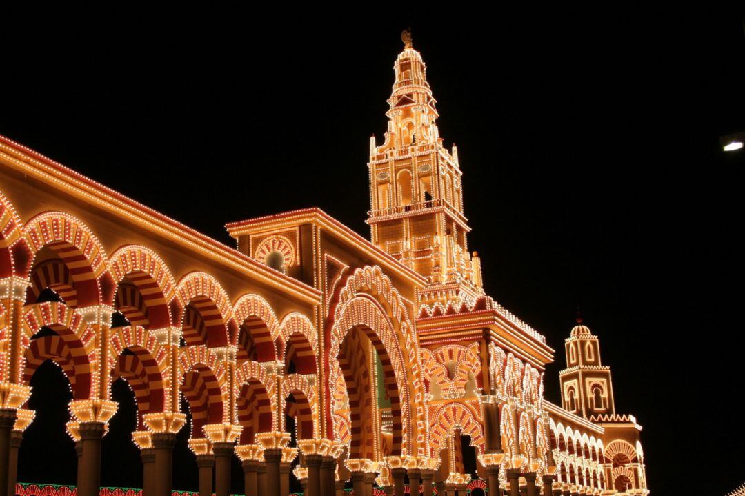 Portada de la Feria de Nuestra Señora de la Salud de Córdoba, en una imagen de archivo