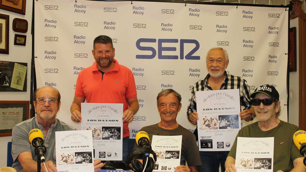 Los Dayson actuarán el sábado 13 de septiembre en la filà Guzmanes en un concierto organizado por el club de fans de Camilo Sesto en Alcoy