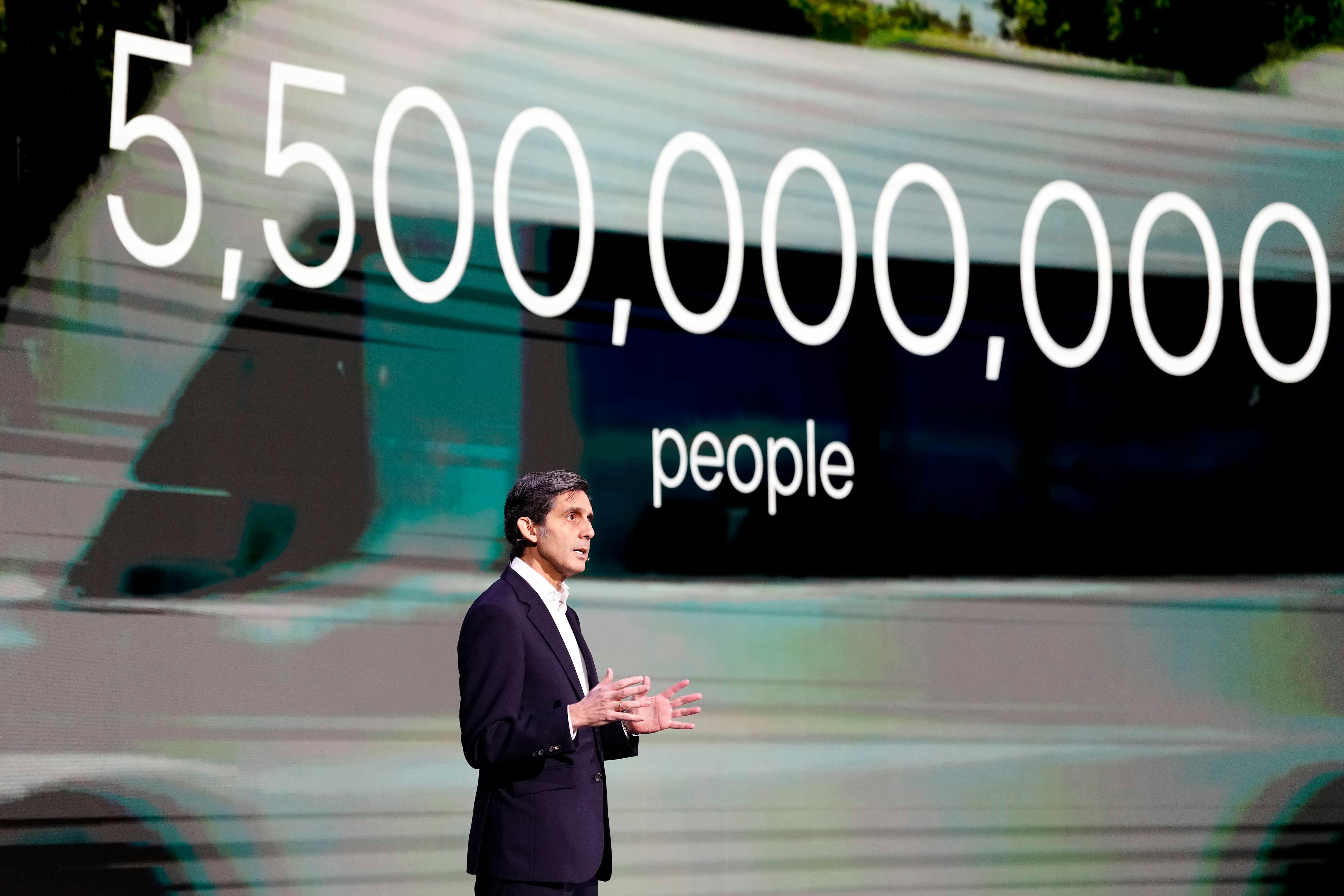 El president de Telefónica, José María Álvarez-Pallete, durant la jornada inaufural