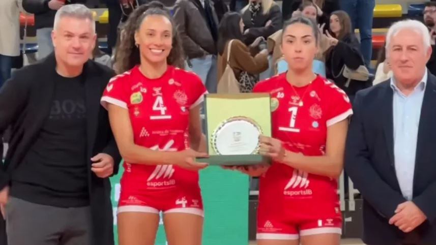 Amaral i Ivone van recollir el guardó com a finalistes de la Supercopa.
