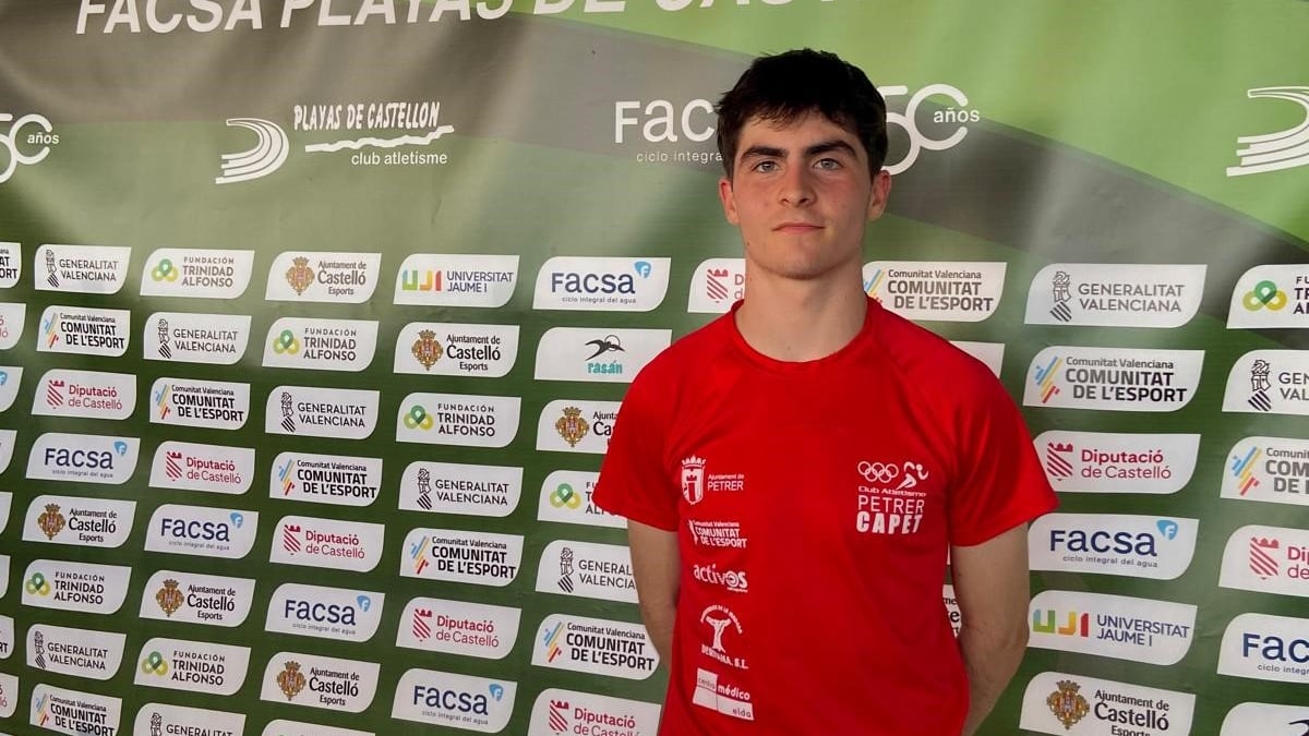 El atleta eldense Sergio Callado en Castellón