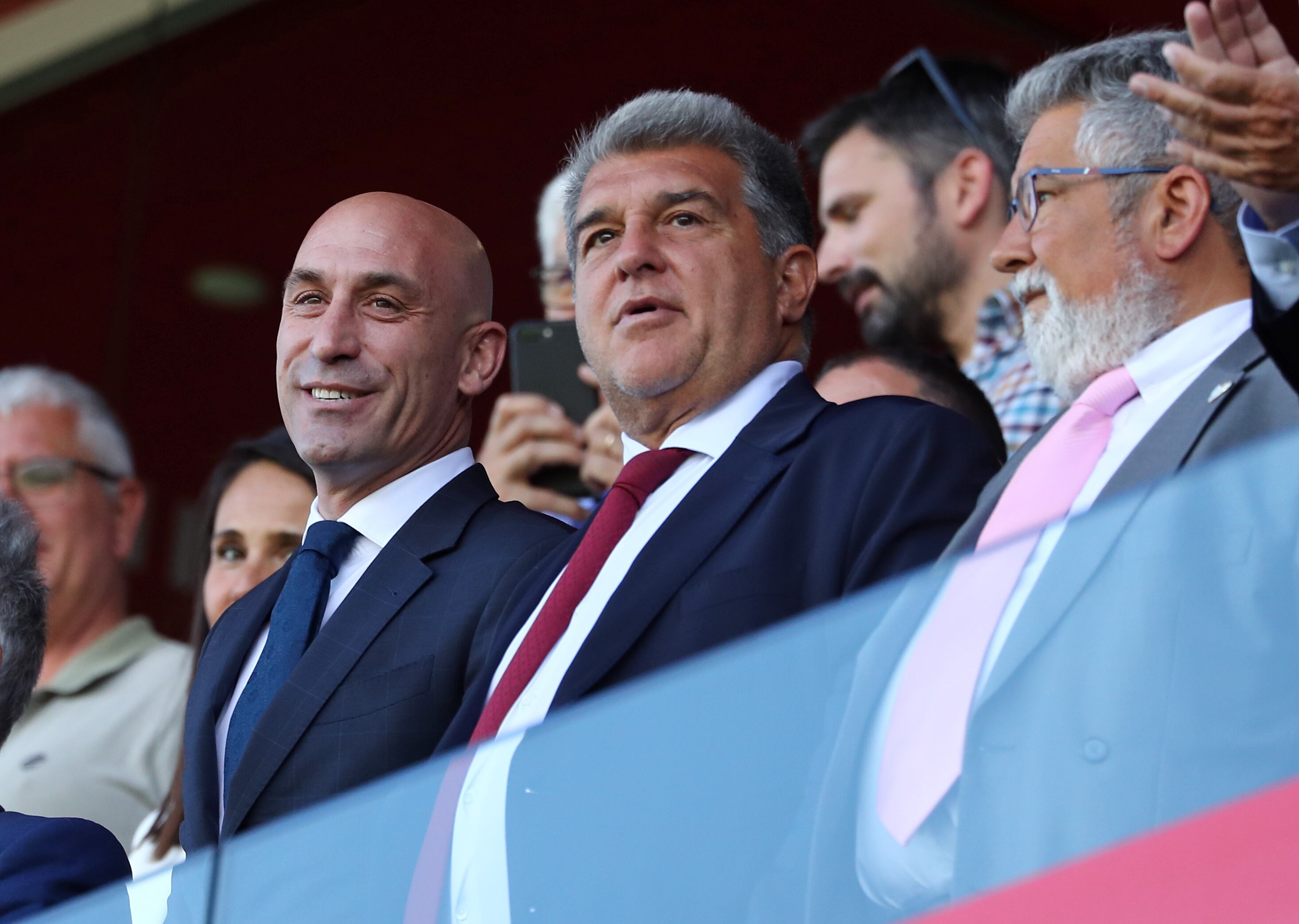 Joan Laporta, junto a Luis Rubiales, en una imagen de archivo