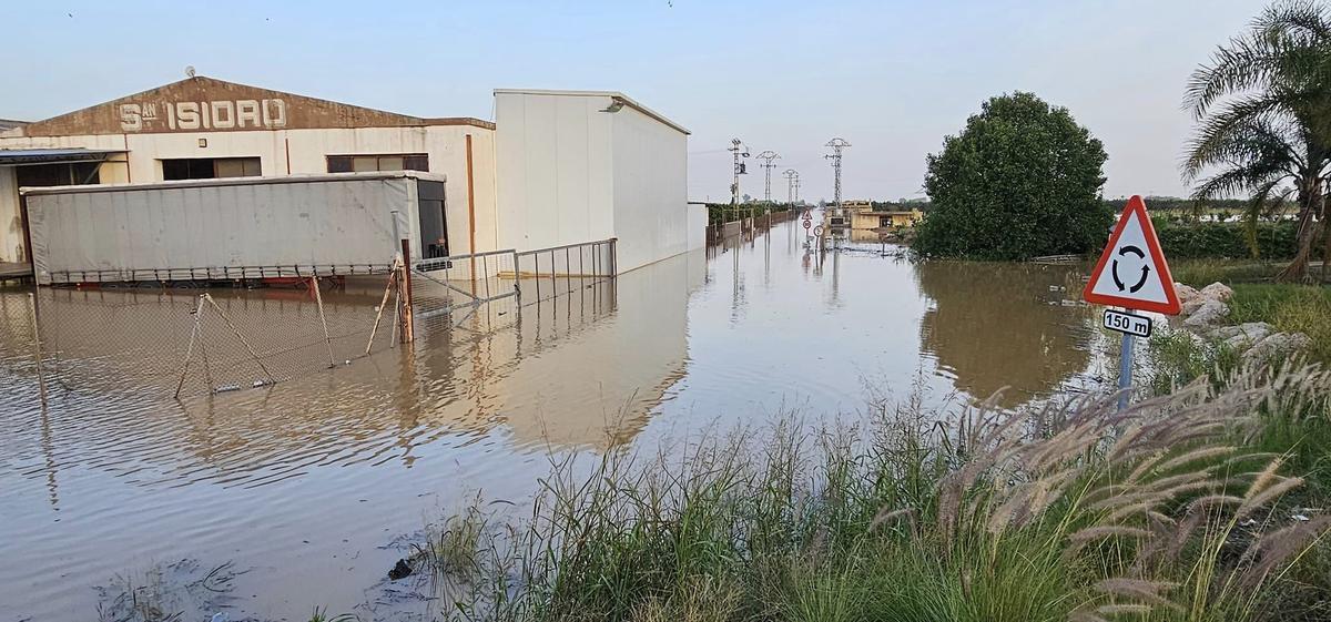 Inundaciones en Tavernes de la Valldigna por efectos de la DANA