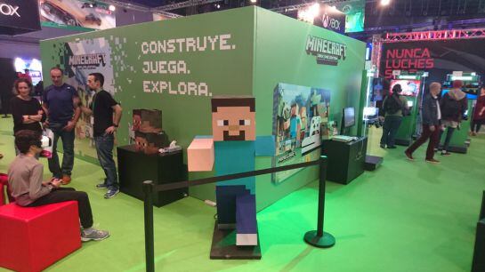 Minecraft en realidad virtual, también protagonista