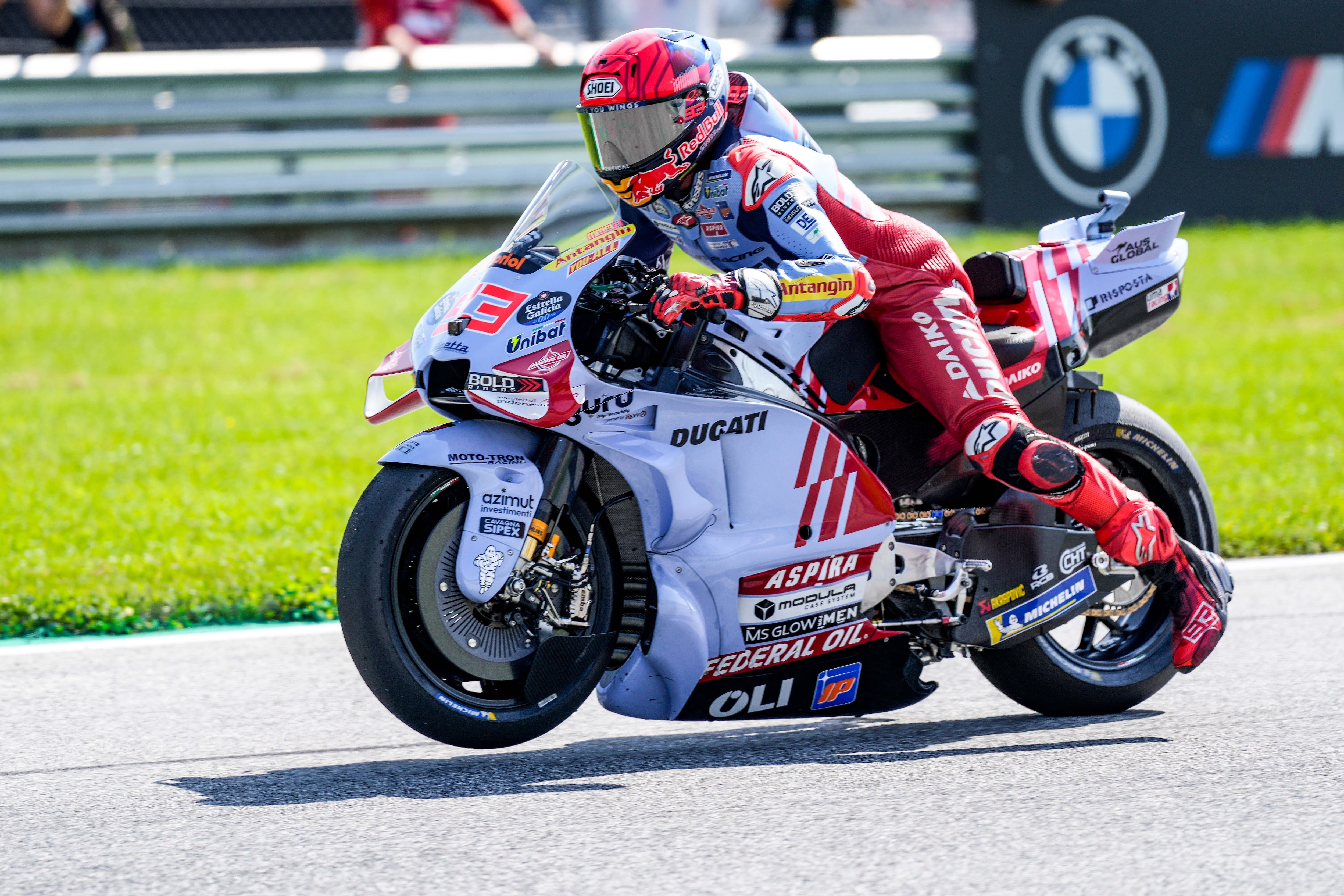 Marc Márquez del Gresini Racing durante el GP de Austria en el Red Bull Ring