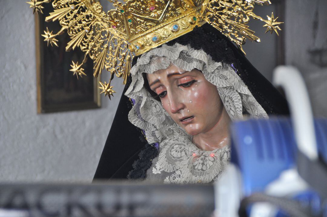 Proceso de escaneo de la Virgen de la Esperanza de Granada