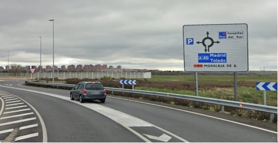 Imagen de archivo de la M-410 en las cercanías del Hospital de Parla