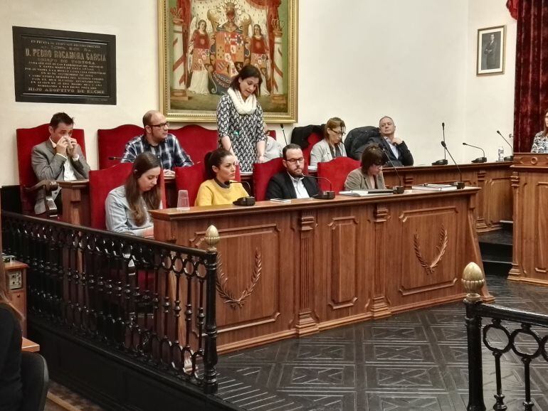 La concejala de Hacienda, Ana Arabid, interviene en el pleno