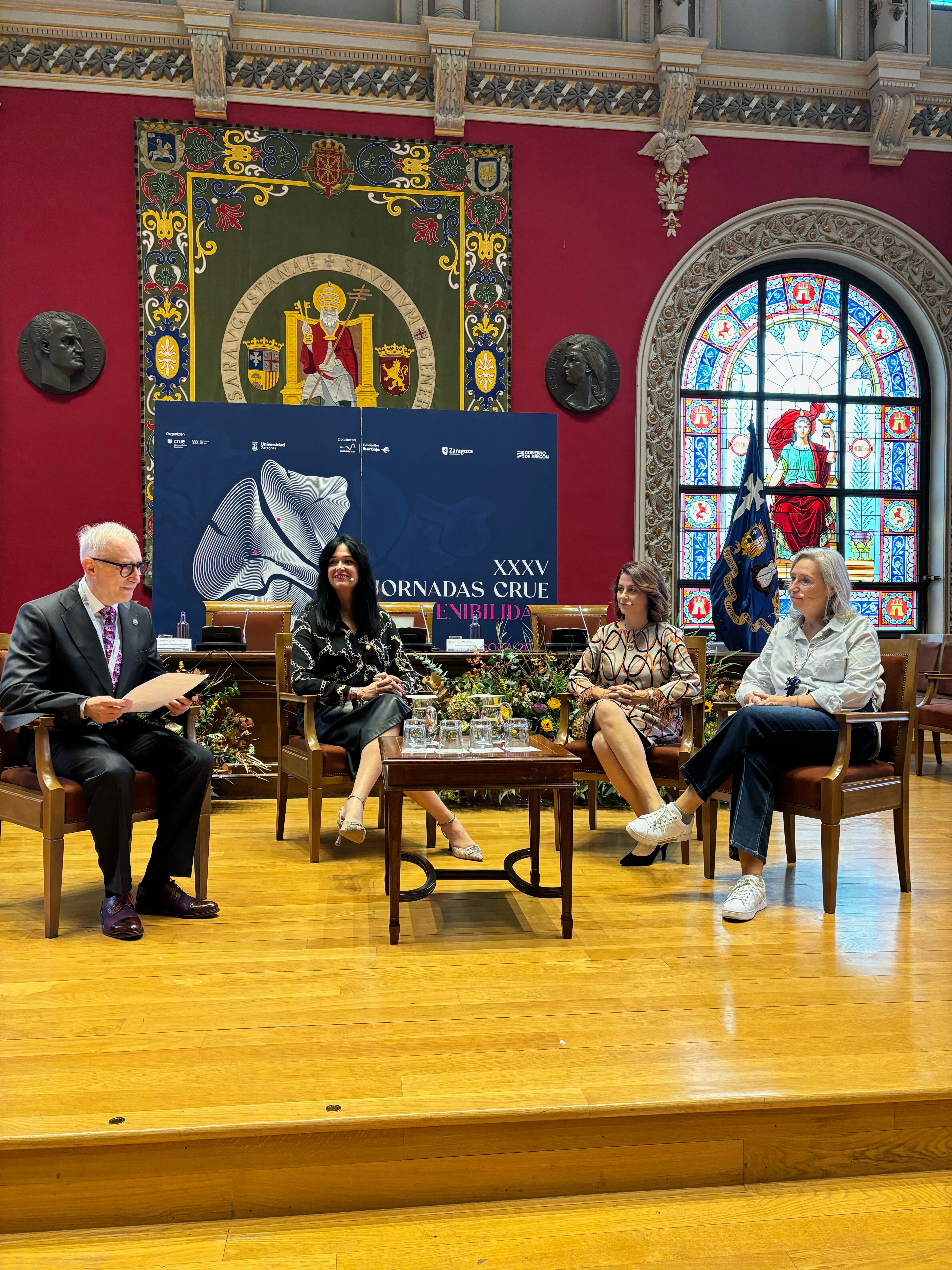 Momento del encuentro celebrado en Zaragoza