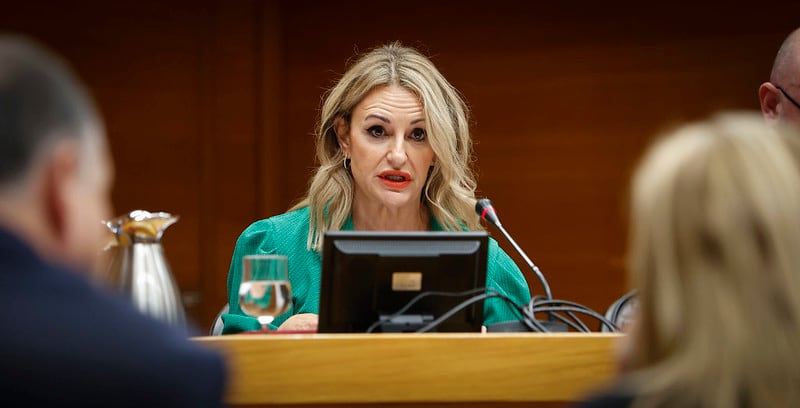 La consellera de Industria y Turismo, Nuria Montes, durante su intervención en Les Corts. Fuente: GVA