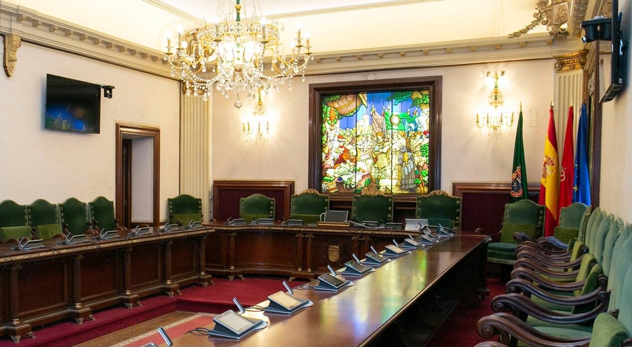 Sala de comisiones del Ayuntamiento de Pamplona