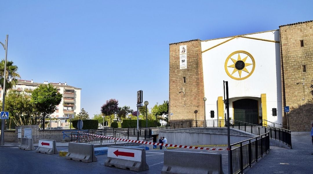 Aparcamiento de San Agustín cerrado al público.