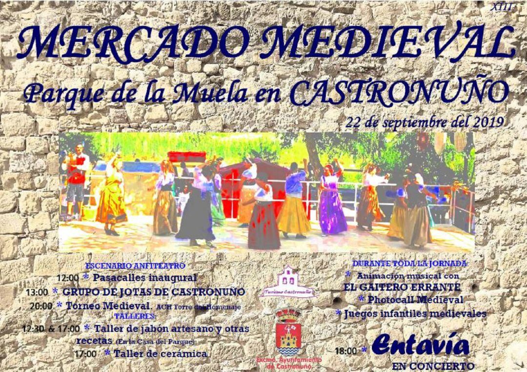 Cartel anunciador del Mercado Medieval de Castronuño