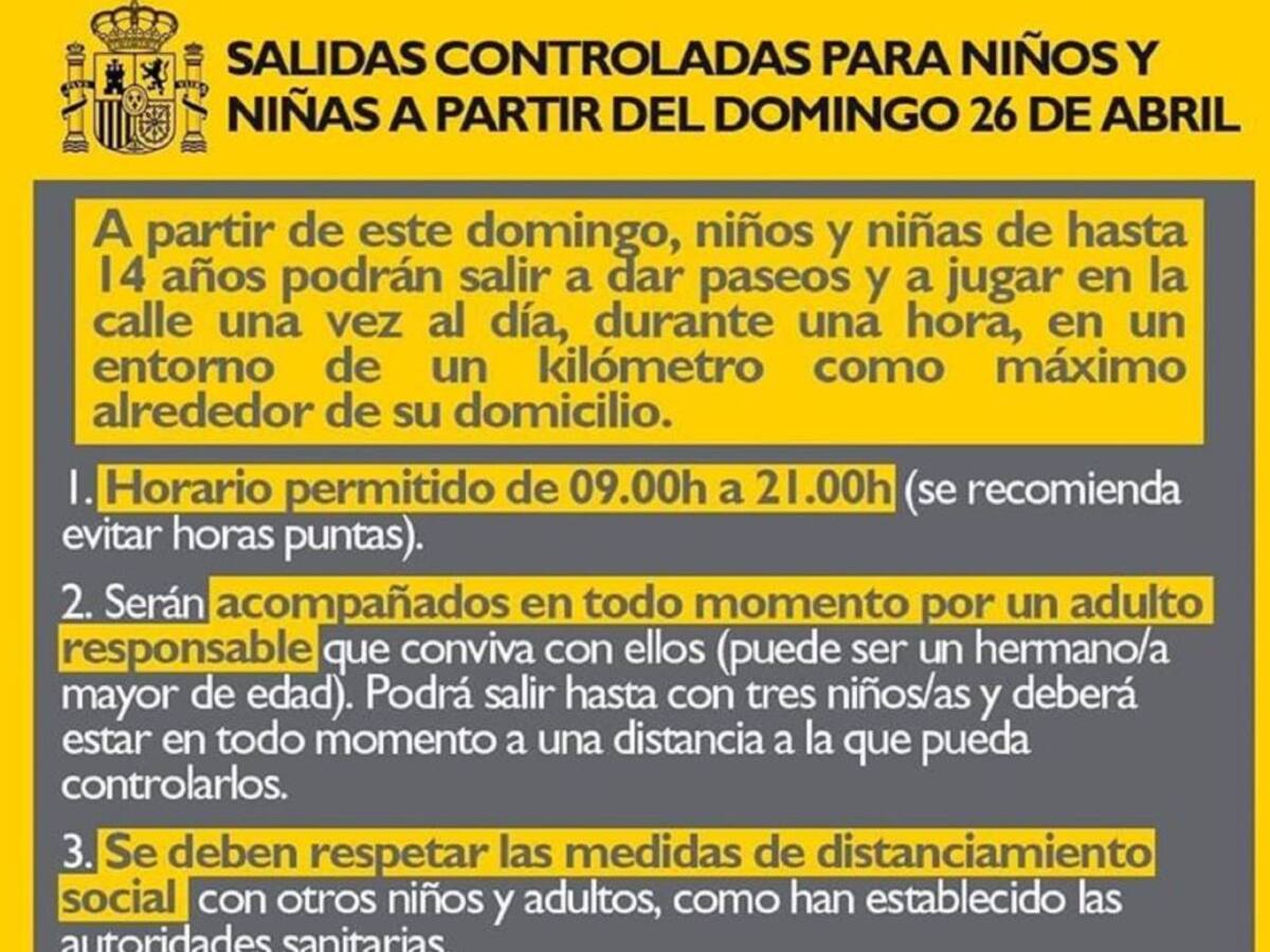 Llegó el momento de las salidas controladas para niños