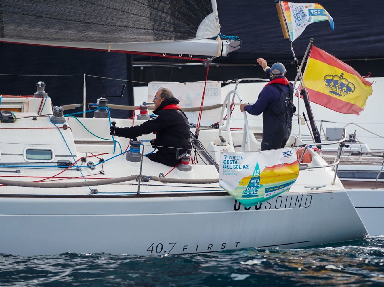 Los 28 barcos participantes en la tercera Regata Vuelta Costa del Sol, Trofeo Senda Azul,