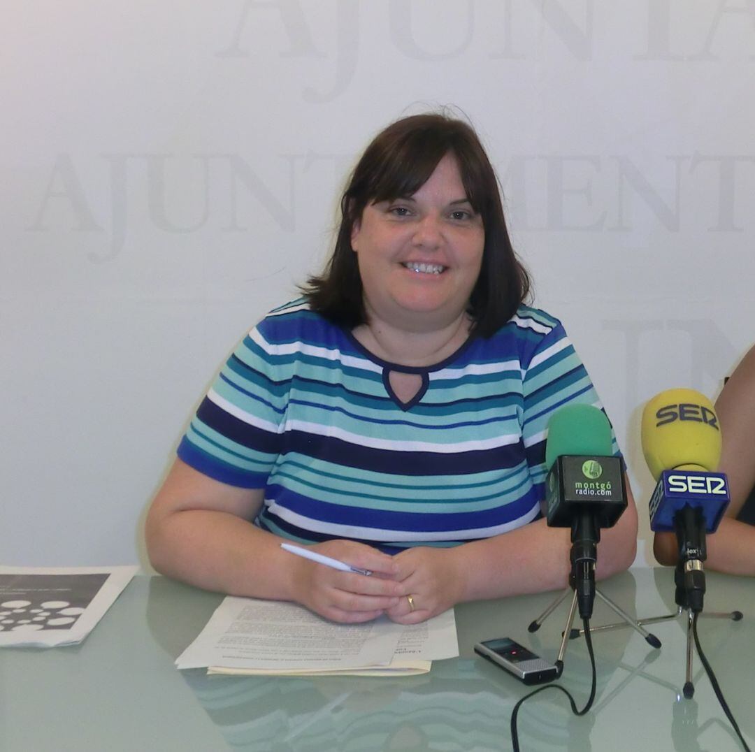 La concejala Cristina Morera en una rueda de prensa.