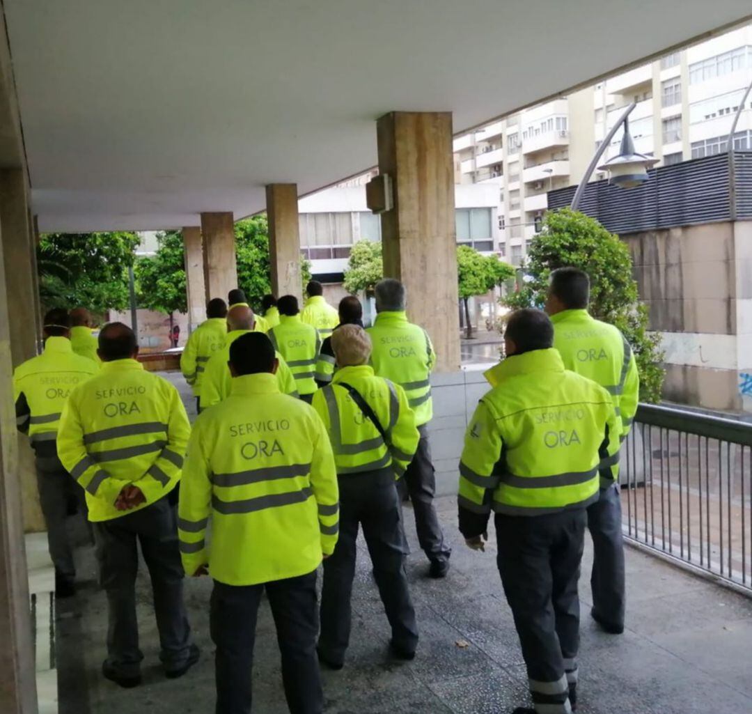 Trabajadores del sevicio del ORA