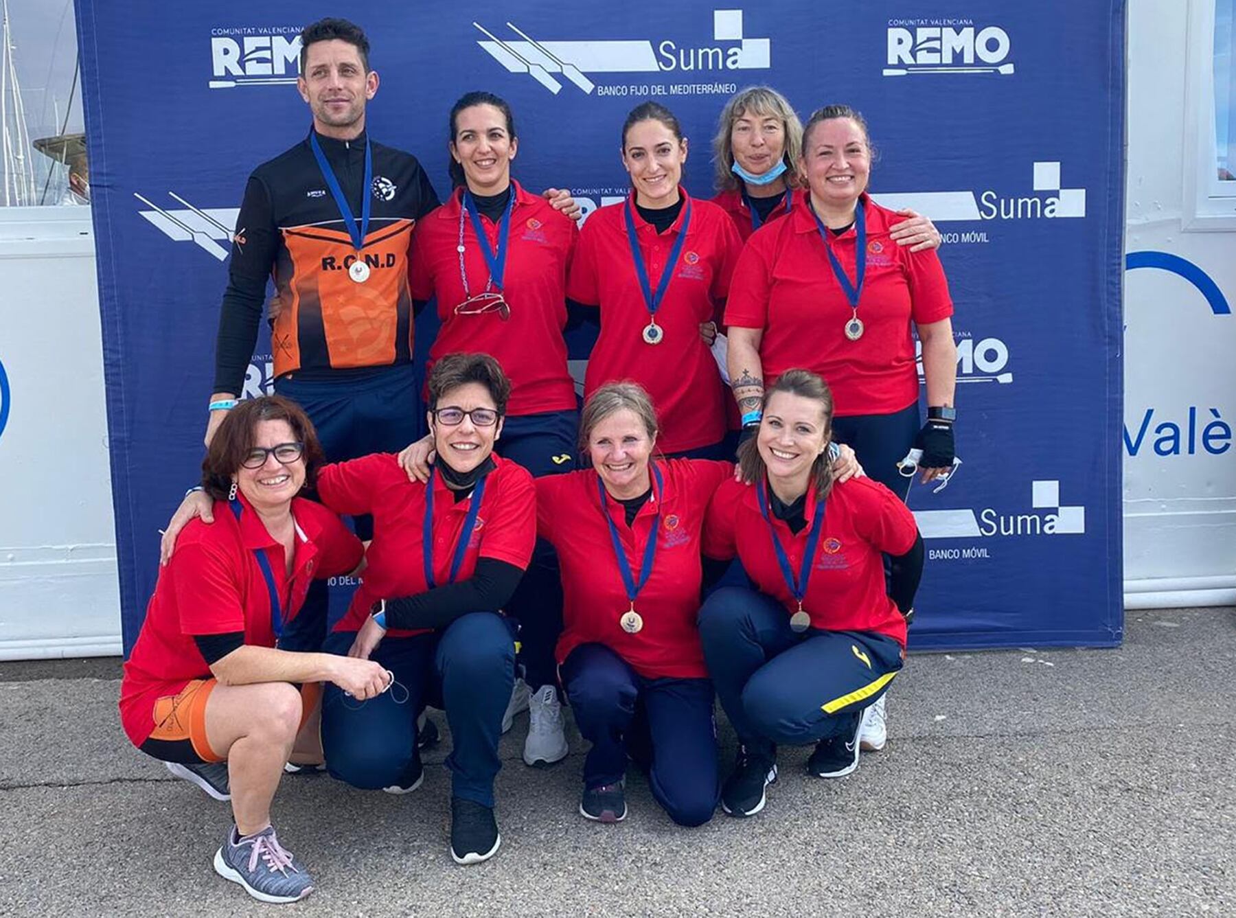 El equipo de veteranas del Real Club Náutico de Dénia.